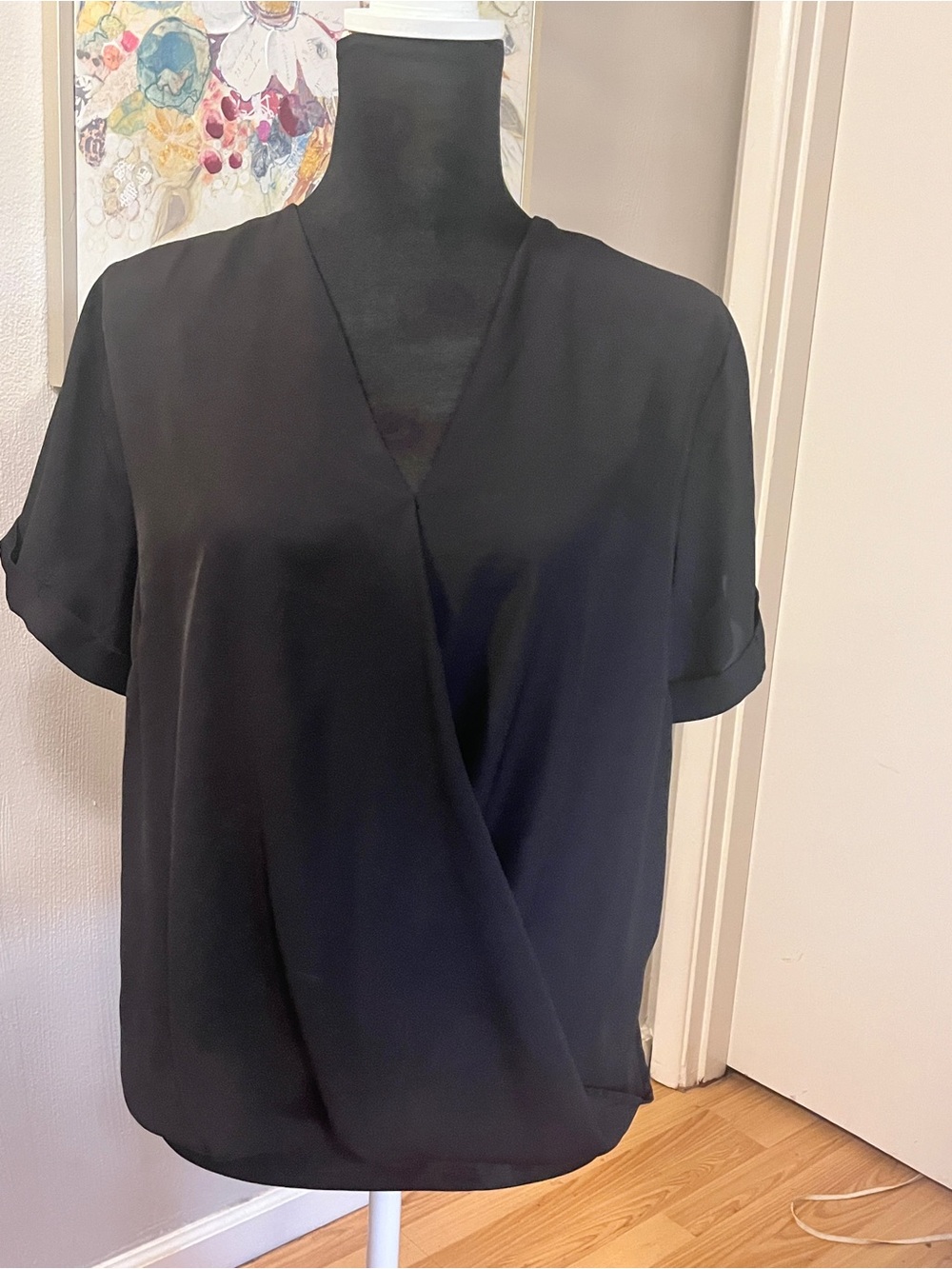Japna Wrap V-neck Blouse